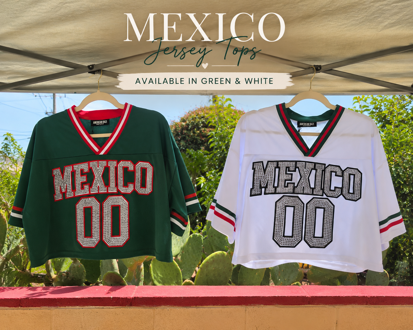 Mexico oversized Crop Tee
