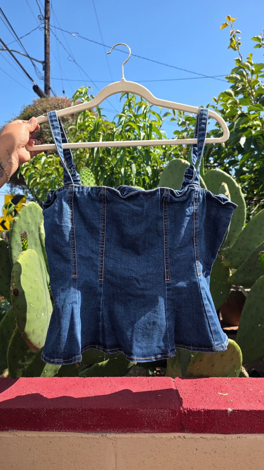 Denim top
