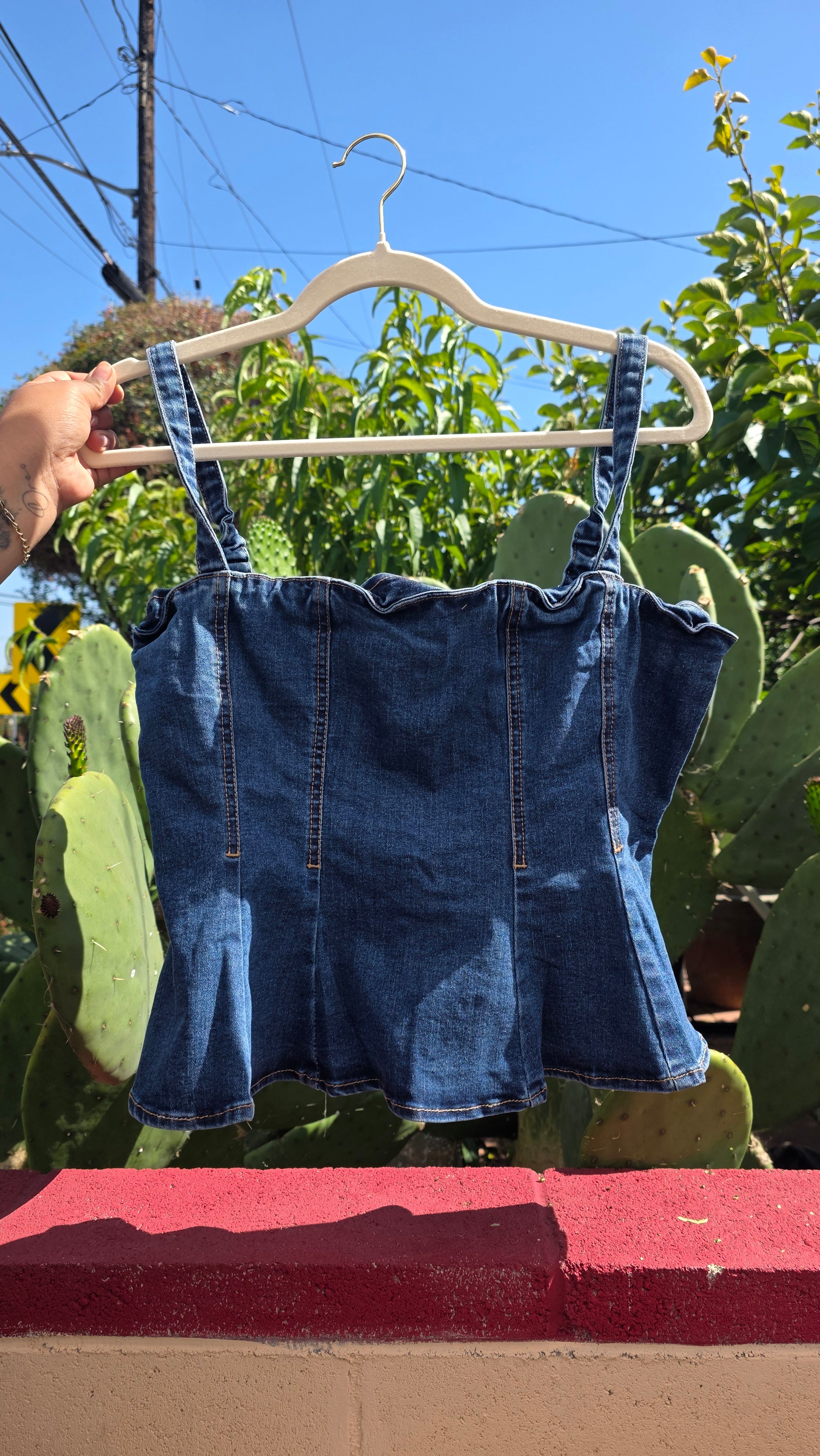 Denim top